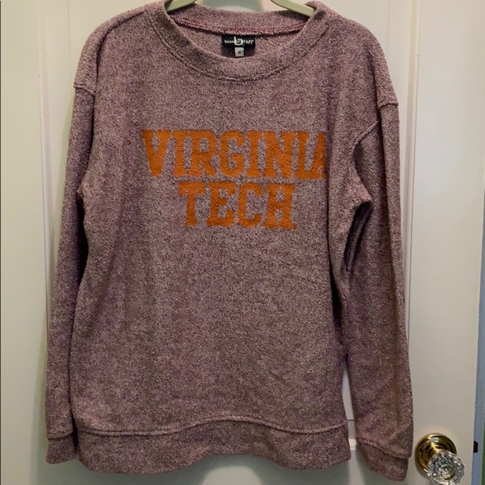 EUC Virginia Tech terry pullover/sweatshirt size S